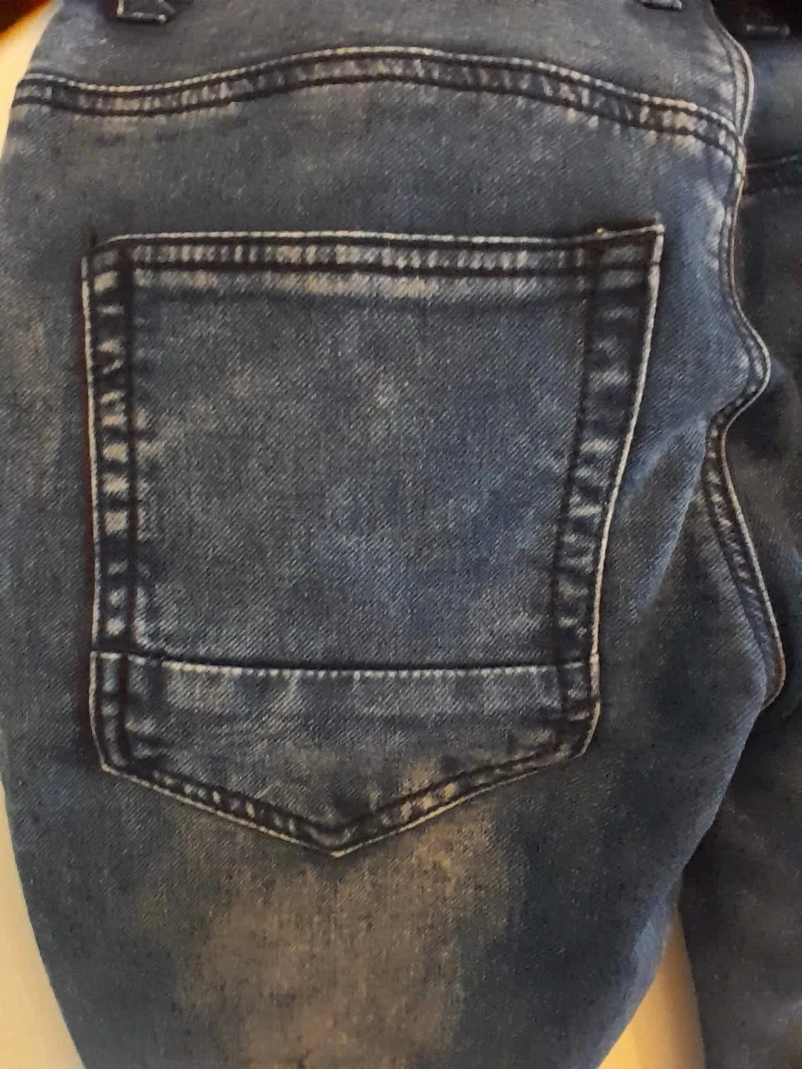 Skinny jeans voor dames Maat 36 - Merk Man by Gémo, kleur donkerblauw, op sommige plaatsen uitgebleekt – photo 7